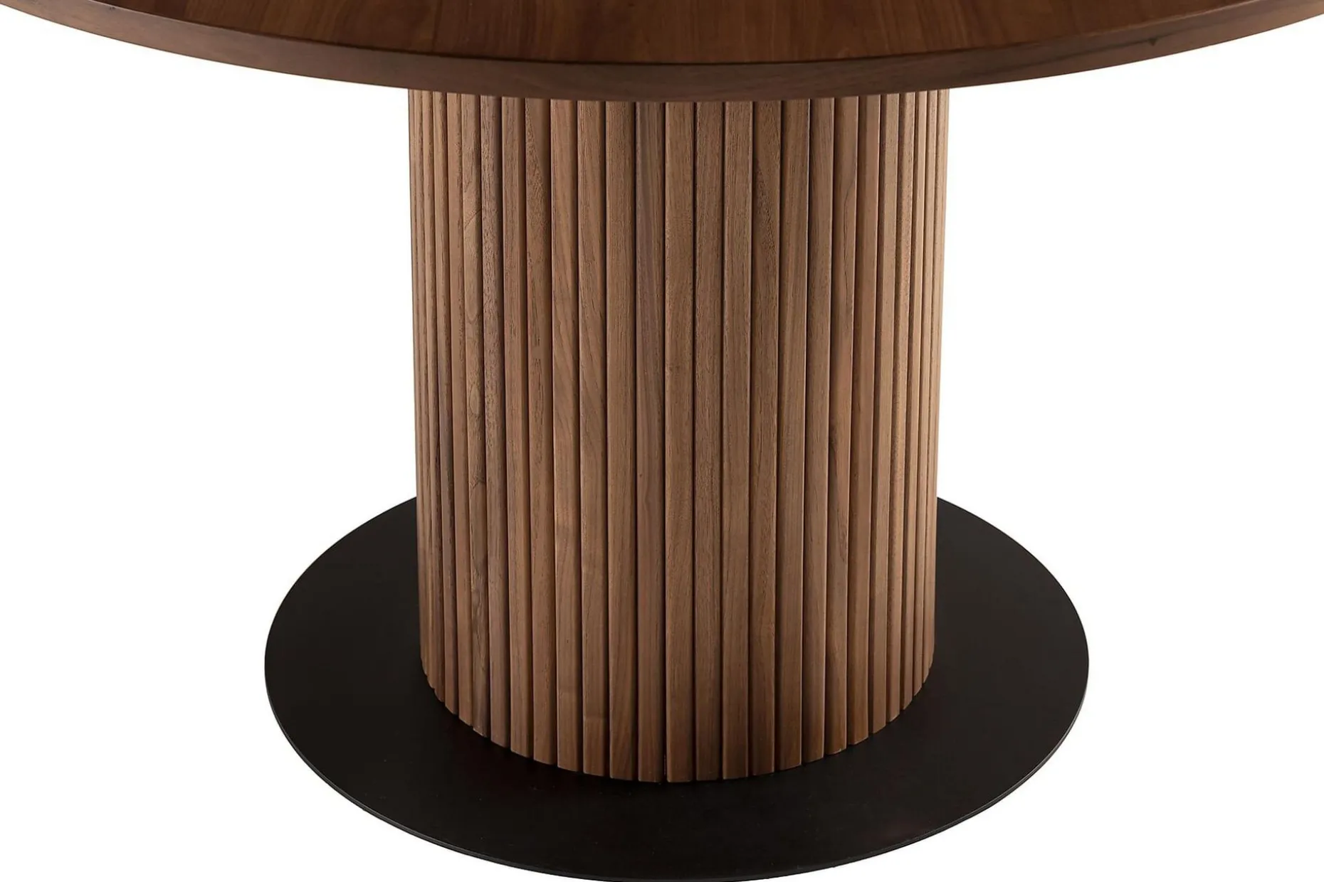 Noira Runt Litet Matbord Valnöt 120 cm