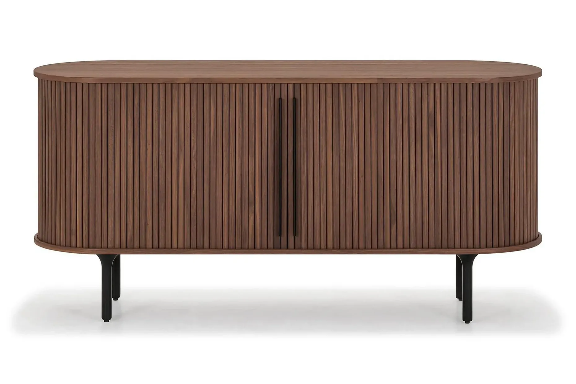 Noira Smalt Sideboard Ribbad Valnöt 150x45 cm
