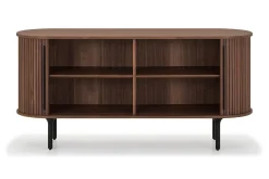 Noira Smalt Sideboard Ribbad Valnöt 150x45 cm