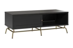 Nova Soffbord 122 cm med Förvaring Svart