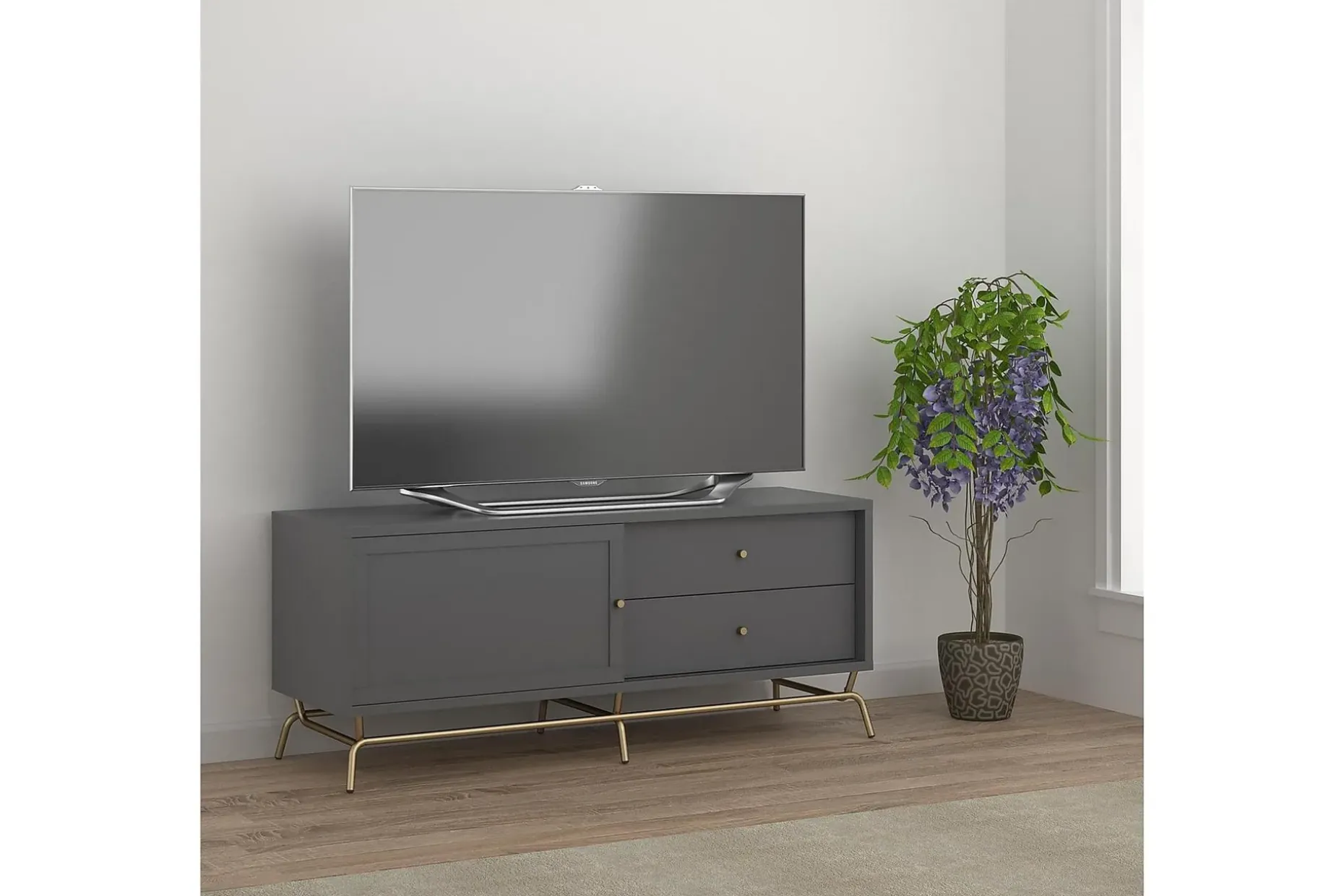 Nova Tv-bänk 150x48 cm Grafitgrå
