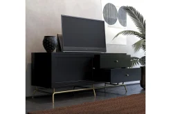 Nova TV-bänk 150x50 cm Svart