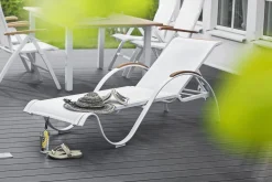 Nydala Solsäng Vit/Teak