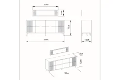 Ocotla Konsollbord 180 cm