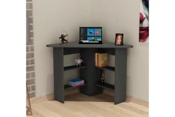 Oderzo Hörnskrivbord 80 cm med Förvaring Hyllor