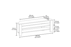 Oderzo Tv-bänk 120 cm