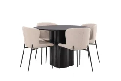 Olivia Matgrupp 110 cm Rund med 4 Modesto Stolar