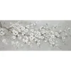 Oljemålning 50x150 cm vit sakura