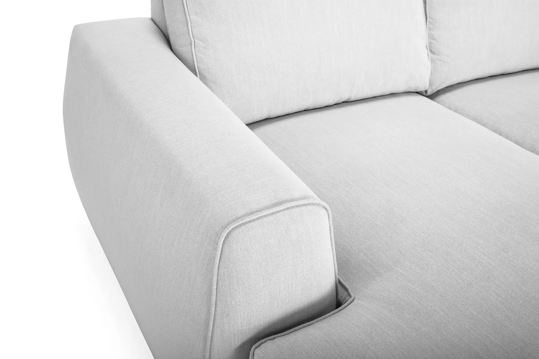 Optus Lyx 4-sits Högervänd U-formad Soffa med Divan och Schäslong i Tyg