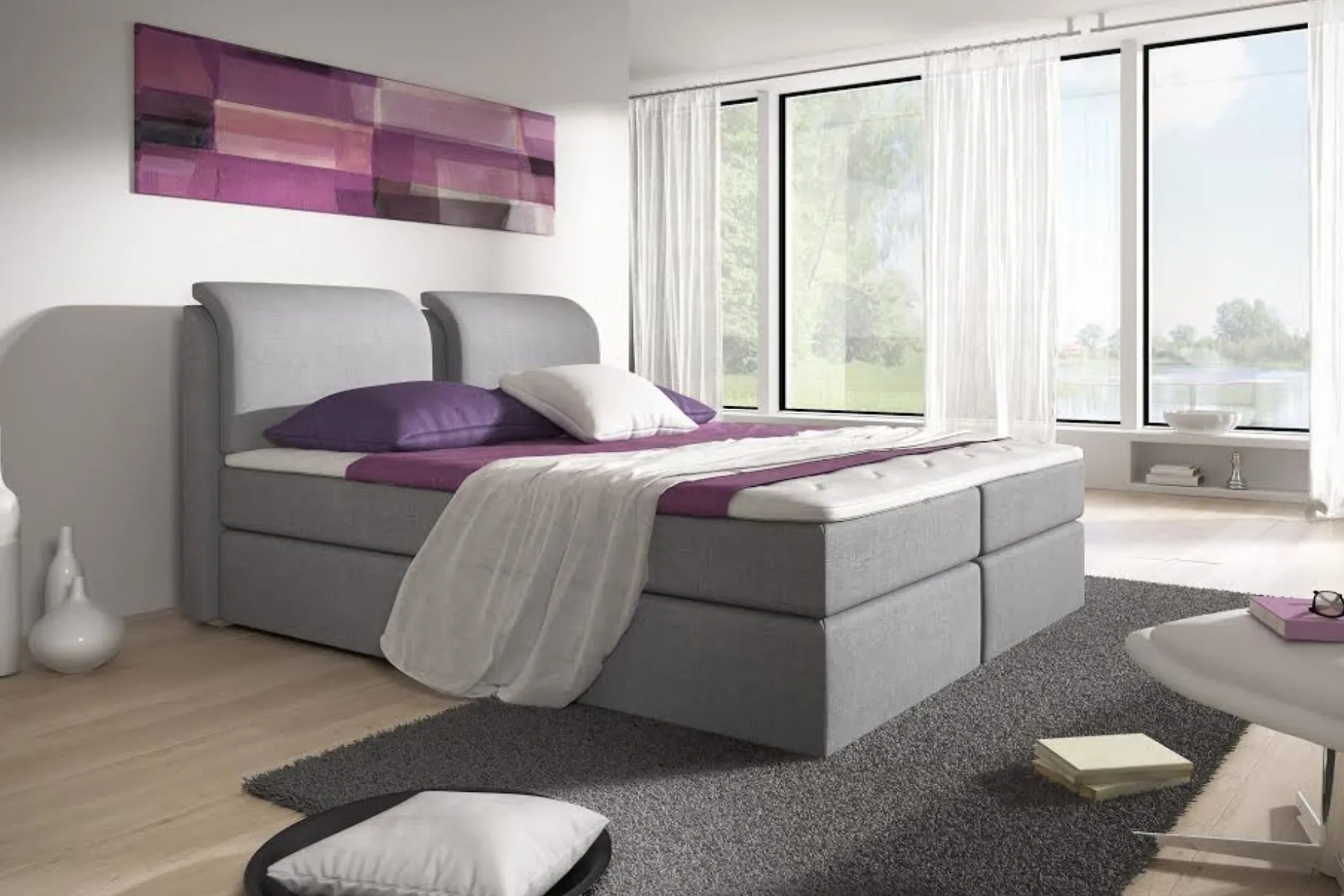 Owen Komplett Box Bed 180x200