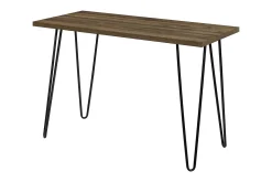 Owen Skrivbord 102 cm Valnötsbrun/Svart