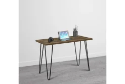 Owen Skrivbord 102 cm Valnötsbrun/Svart