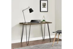 Owen Skrivbord 102 cm Valnötsbrun/Svart