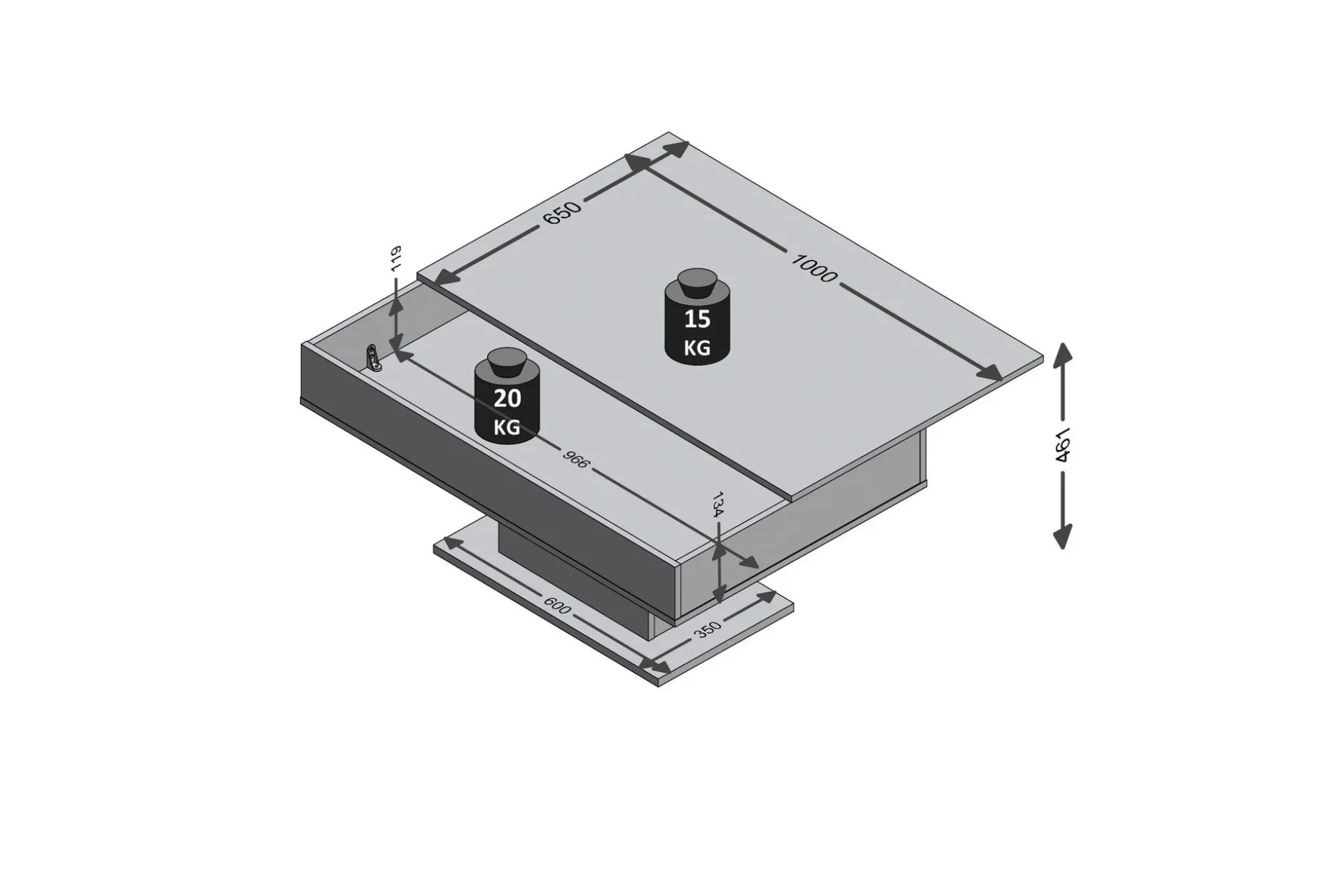 Pacak Soffbord 100 cm