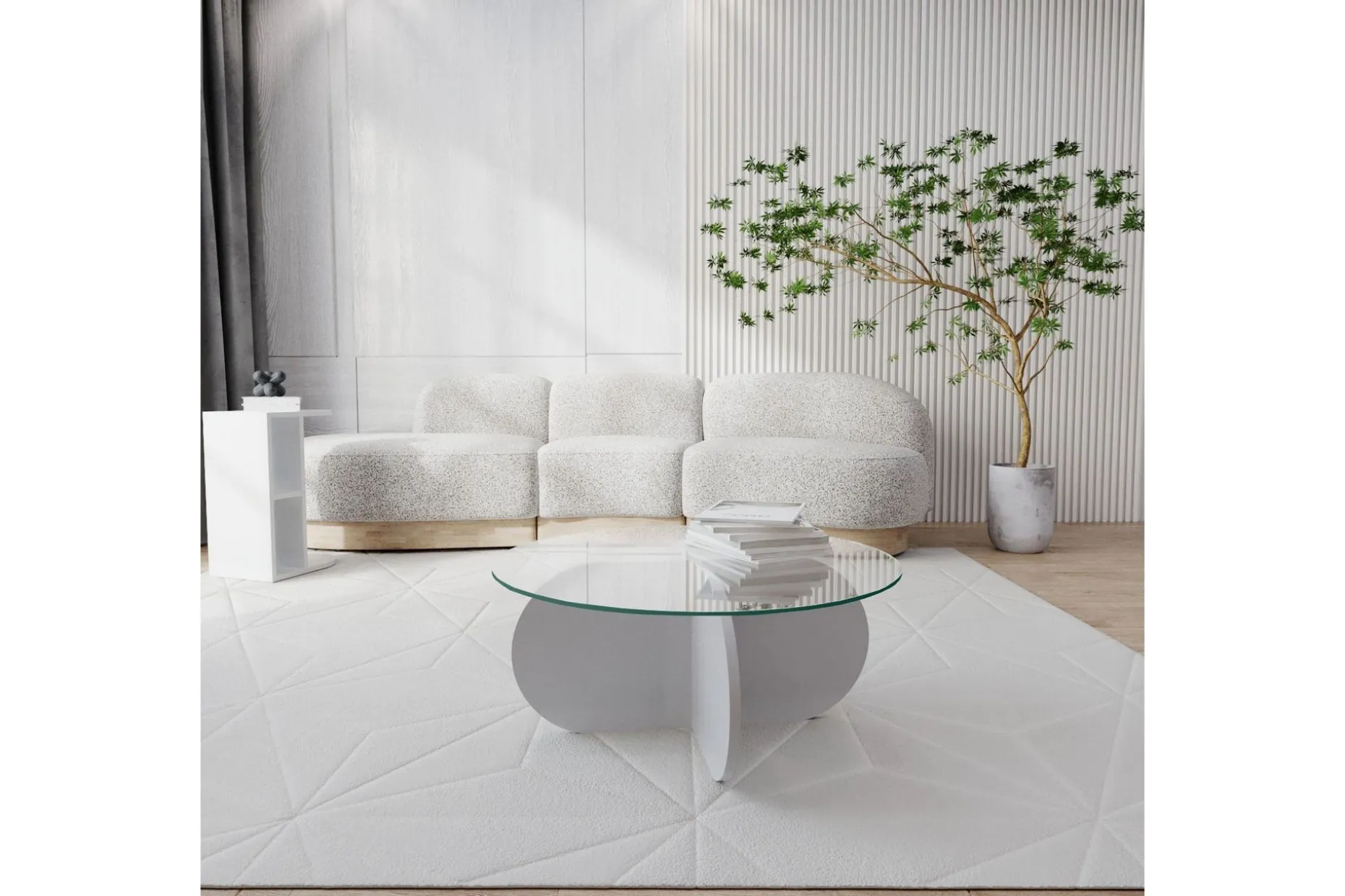 Pakalni Soffbord 75x35x75 cm Runt