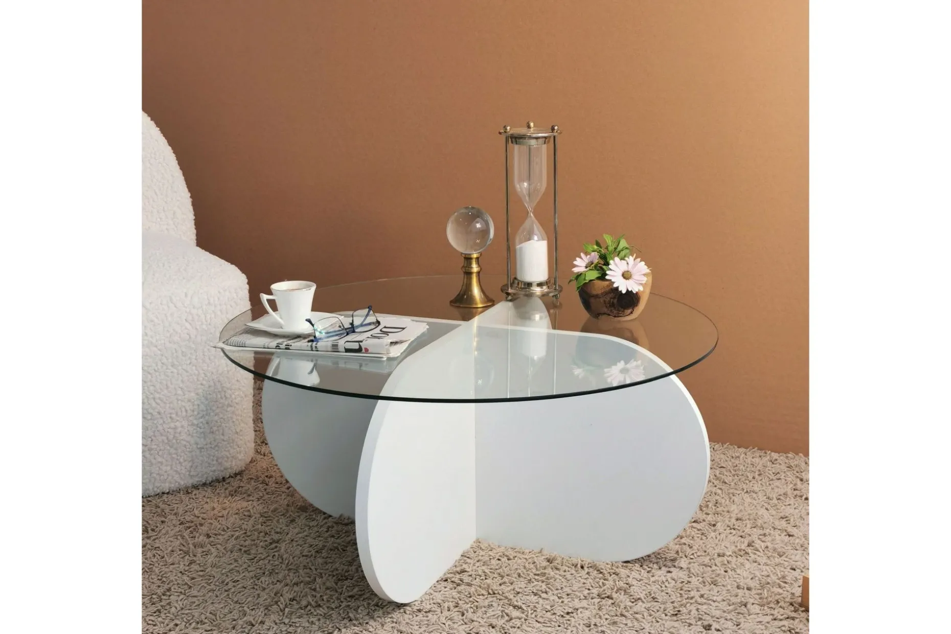 Pakalni Soffbord 75x35x75 cm Runt