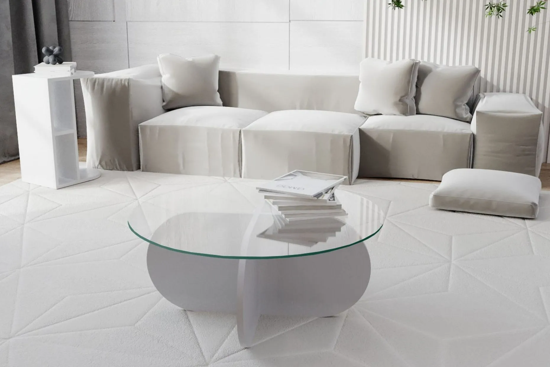 Pakalni Soffbord 75x35x75 cm Runt