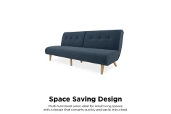Palm Springs Futon Blå
