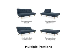Palm Springs Futon Blå