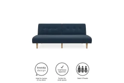 Palm Springs Futon Blå