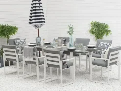 Pancole Trädgårdsmöbelset Med Utebord+8 Utestolar