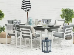 Pancole Trädgårdsmöbelset Med Utebord+6 Utestolar