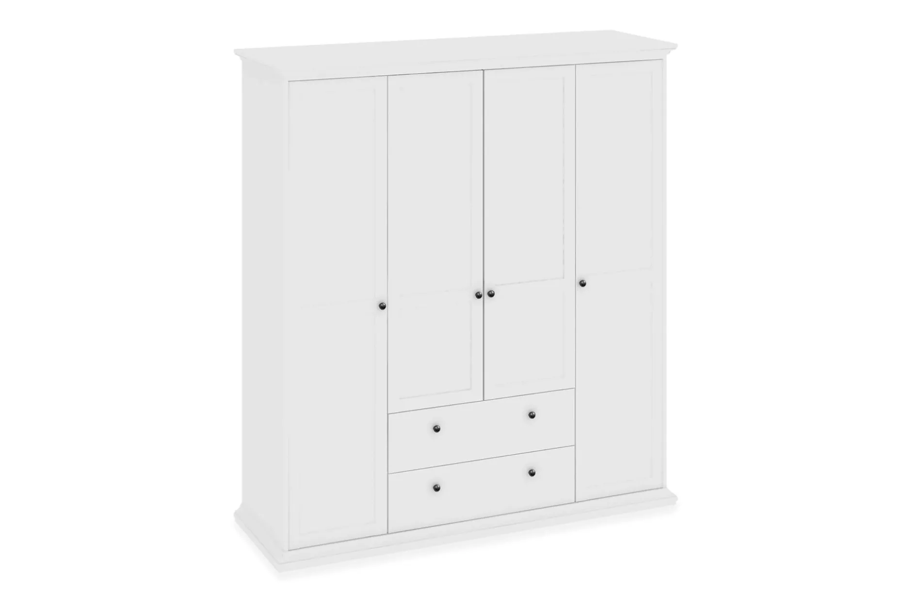Paris Garderob 181 cm 4 Dörrar 2 Lådor