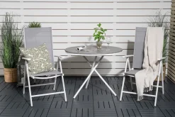 Parma Caféset Rund Ø90 cm + 2 Break Positionsstolar
