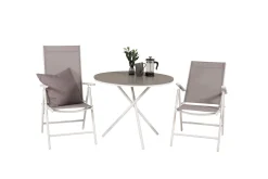 Parma Caféset Rund Ø90 cm + 2 Break Positionsstolar