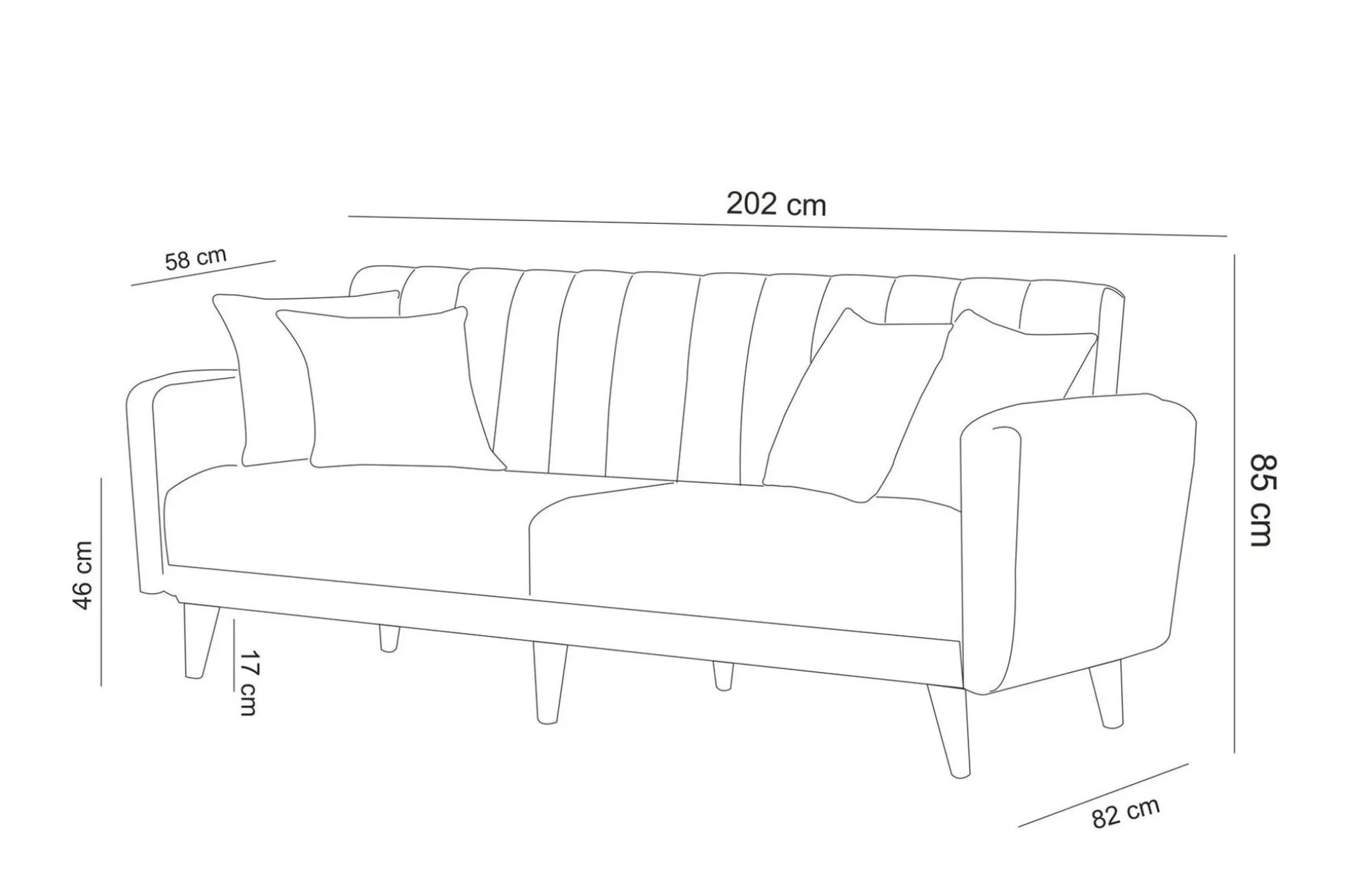 Pattyn Bäddsoffa 3-sits
