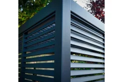 Paviljong vägg Mirador 93x235 cm Mör kgrå aluminium