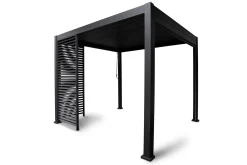 Paviljong vägg Mirador 93x235 cm Mör kgrå aluminium