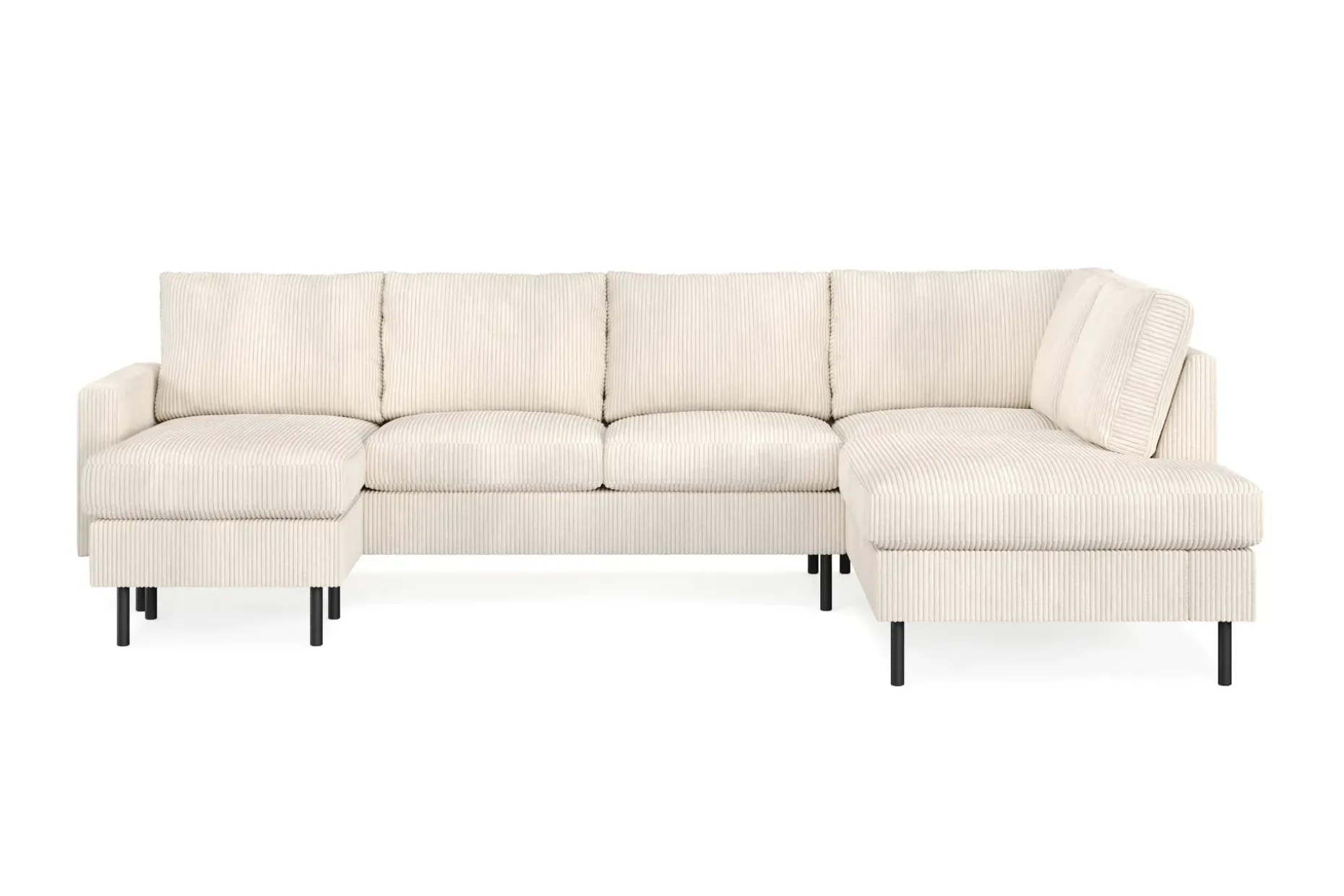 Peppe 4-sits Högervänd U-formad Soffa med Divan och Schäslong i Manchester