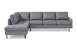 Peppe 4-sits Vänstervänd L-formad Schäslongsoffa i Tyg