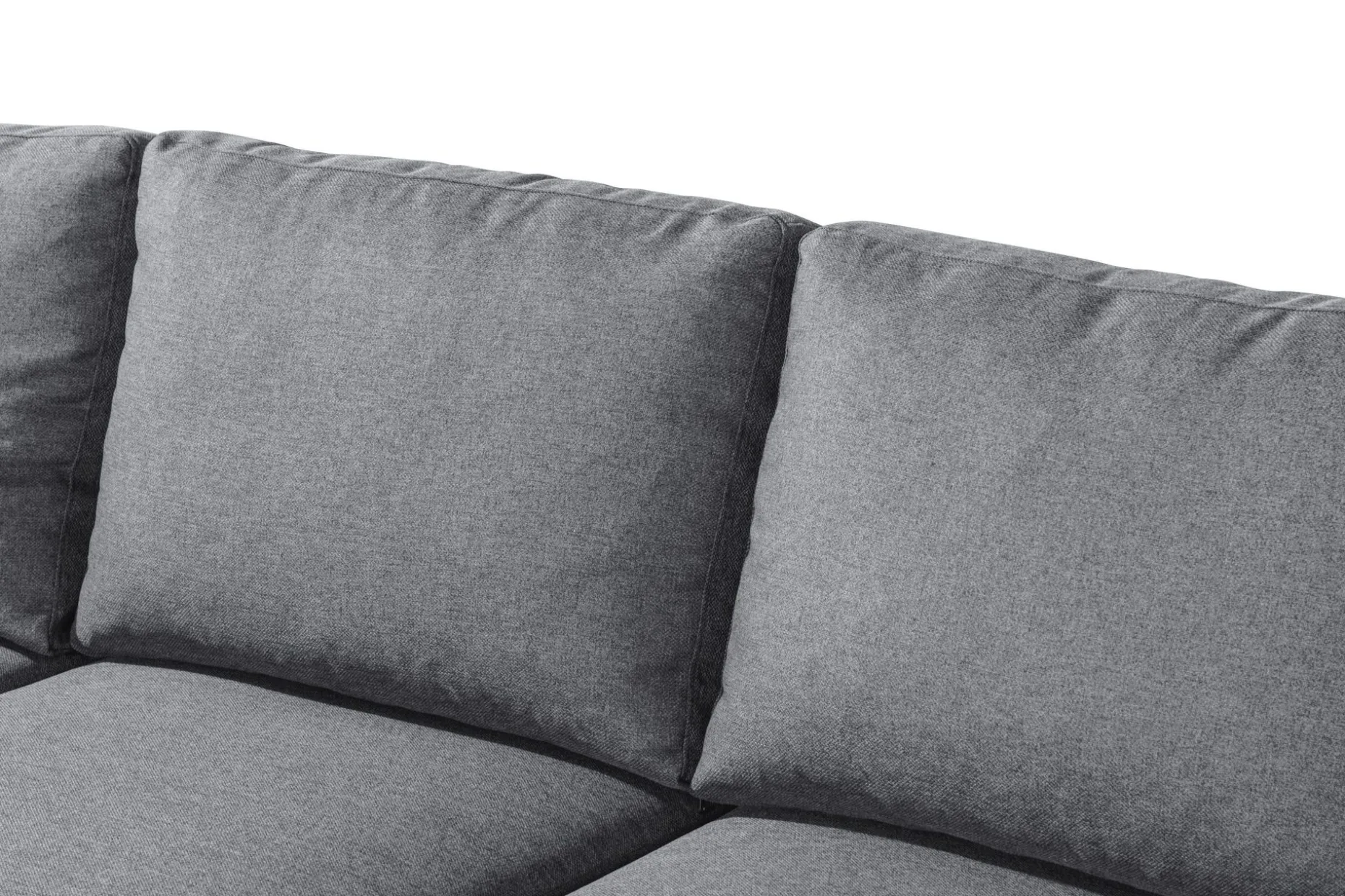 Peppe 4-sits Vänstervänd L-formad Schäslongsoffa i Tyg