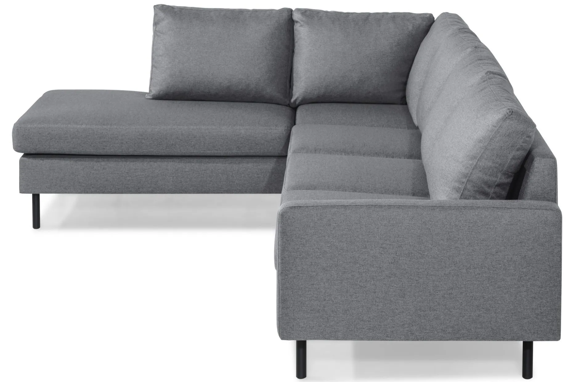 Peppe 4-sits Vänstervänd L-formad Schäslongsoffa i Tyg