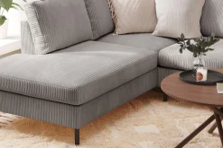 Peppe 4-sits Vänstervänd U-formad Soffa med Divan och Schäslong i Manchester