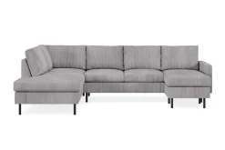 Peppe 4-sits Vänstervänd U-formad Soffa med Divan och Schäslong i Manchester