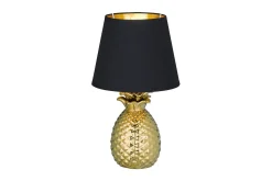 Pineapple bordslampa 35cm E14 guld/ svart