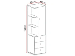Planeta Bokhylla 160 cm