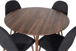 Plaza Matgrupp 100 cm Rund med 4 Polar stolar
