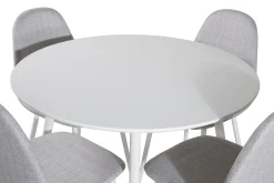 Plaza Matgrupp 100 cm Rund med 4 Polar stolar