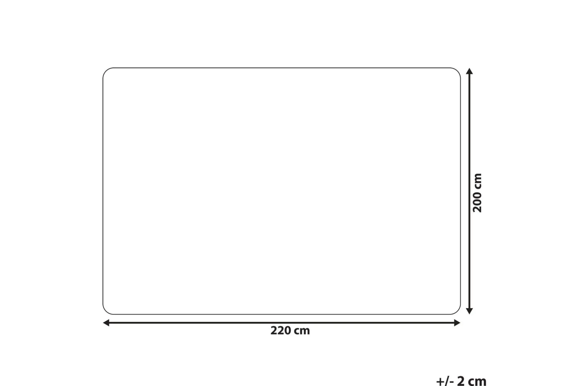 Pläd 200 x 220 cm brun DELICE