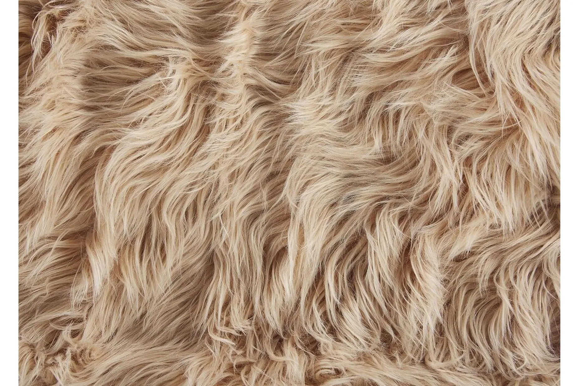 Pläd 200 x 220 cm ljusbrun DELICE