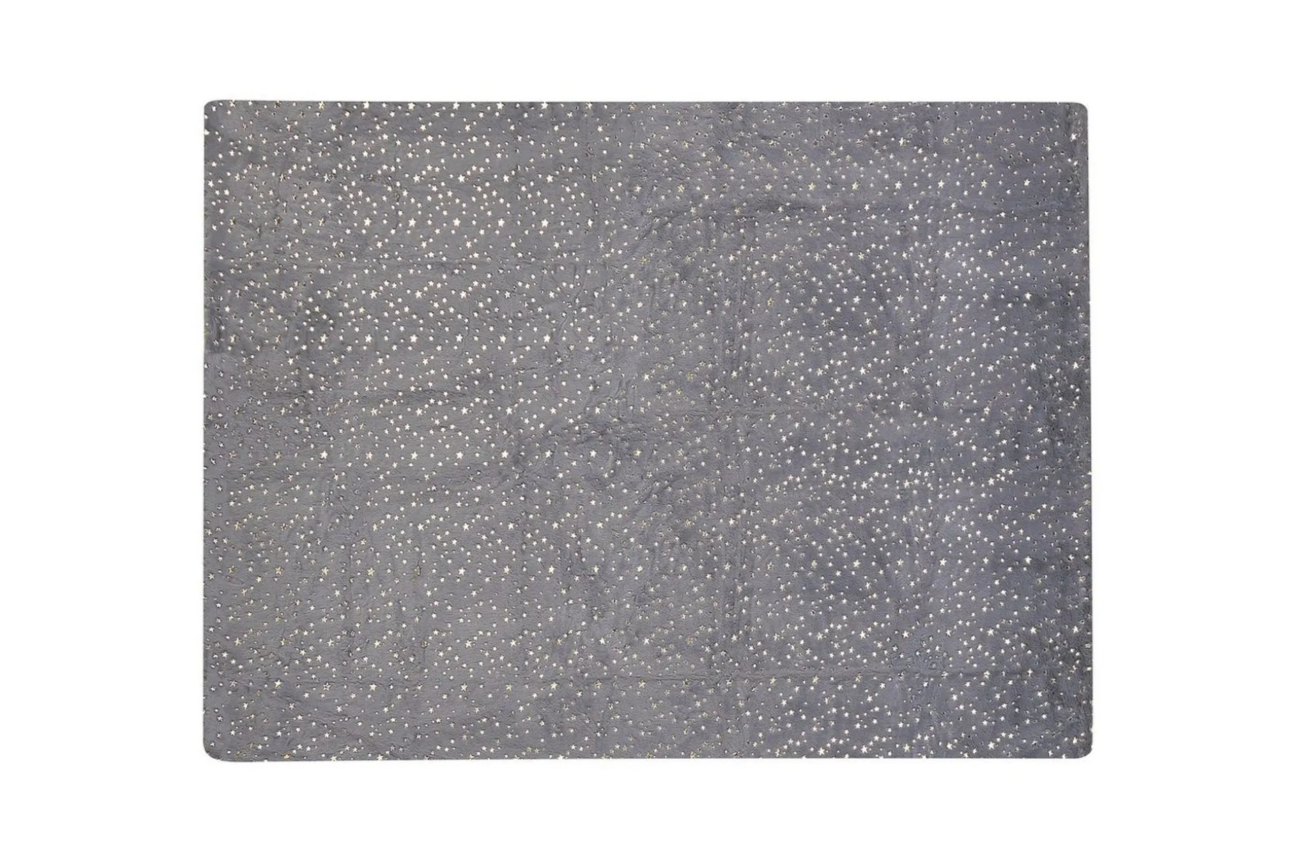 Pläd Alazeya Grå/guld, 130x180 cm