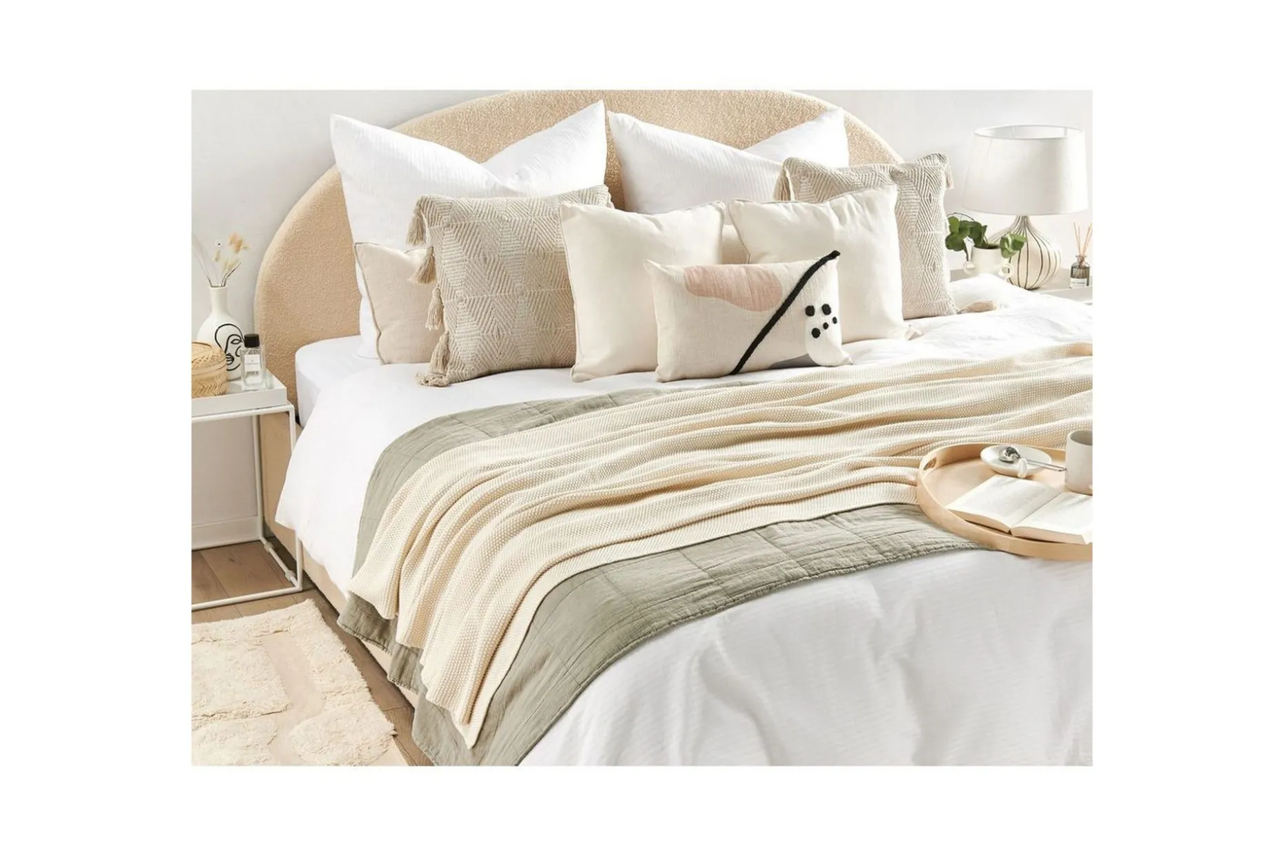 Pläd Asaka Beige