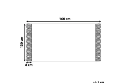 Pläd Tangier Rosa/Vit