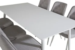 Polar Matgrupp 180 cm Rektangulär med 6 Velvet Deluxe stolar