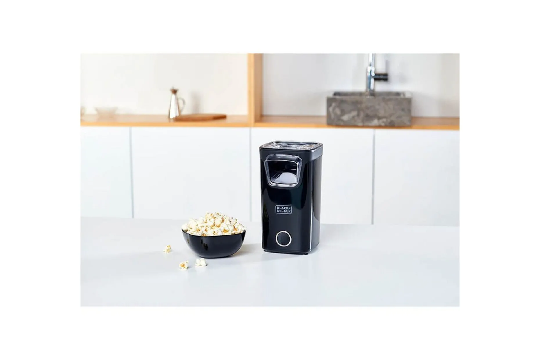 Popcornmaskin Black+Decker 1100W Svart