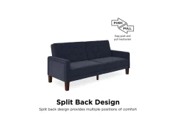Porter 2-sits Bäddsoffa Linneblå